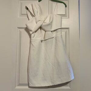 DO+BE Cream One Shoulder Sheath Dress